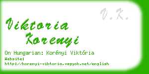 viktoria korenyi business card