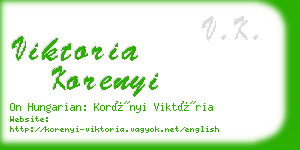 viktoria korenyi business card